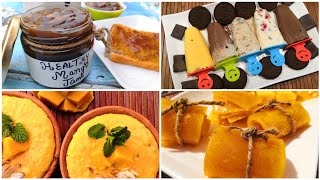 Lock-down 4 Mango Recipes | Mango Aam papad , Mango Jam , Mango kheer & Mango ice-cream