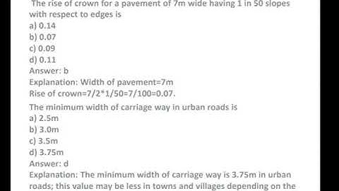 Geometric design of highway Part-1|Highway Engineering MCQ |Civil Engineering mcqs