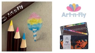 Mini Art Haul and Drawing Miniature Food with Art n Fly colored pencils!