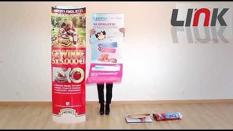 CARDBOARD DISPLAY STAND LAMBA - PORTABLE FOLDING EASY TO CARRY LIGHT WEIGHT