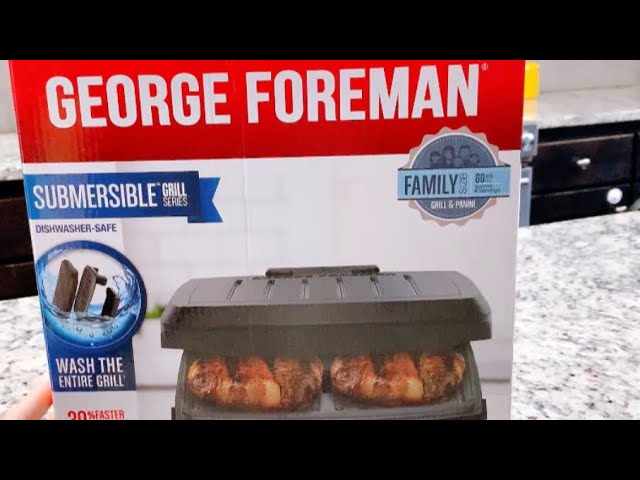 George Foreman 9-Serving Electric Indoor Grill W/ Panini Press on QVC 