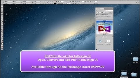 [PDF to INDD Conversion] - Convert PDF to InDesign using PDF2ID Lite v4.0