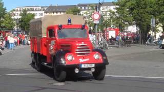 150 Jahre Berufsfeuerwehr Potsdam: Feuerwehr-Oldtimer-Parade in Potsdam