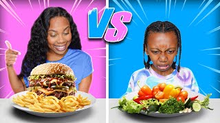 HEALTHY VS JUNK FOOD CHALLENGE