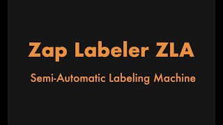 ZLA Semi Automatic Round Bottle Labeling Machine