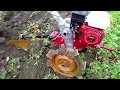 Самодельный плуг и грунтозацепы.Мотоблок Пахарь .Тест. ч 2.Homemade plow and lugs.