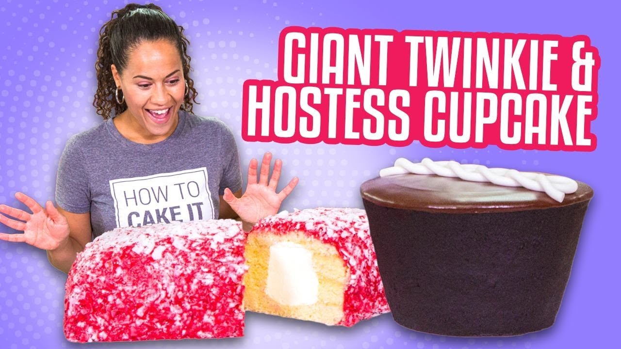 ⁣GIANT LUNCH BOX TREATS! Hostess Cupcake & Raspberry Twinkie | How To Cake It