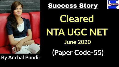Strategy to Crack NTA UGC NET Exam (Paper Code-55) Labour Welfare||Success Story by Anchal Pundir||