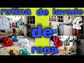 RUTINA de LAVADO🧽 de ROPA👕 / TIP para DOBLAR la ROPA🧦✨