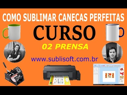 AULA 02 - PRENSA - CURSO DE SUBLIMAÇÃO DE CANECAS
