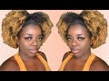 BLONDE AFRO KINKY HEADBAND WIG! | EASY AND AFFORDABLE | ft. YWigs