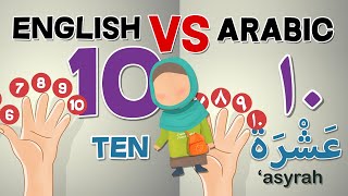bahasa inggris vs bahasa arab - angka satu sampai sepuluh