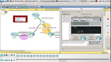 6.2.3.7 Packet Tracer - Configuring Multiarea OSPFv3.pka