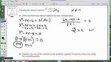 Unit 4 Lesson 8-Math20-Solving Rational Equations