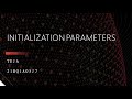 Initialization parameters in Servlets.