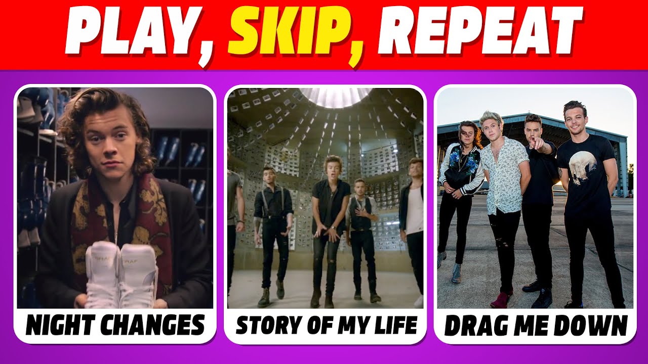PLAY, SKIP, REPEAT - One direction | Save One Song of One Direction | | Directioners Songs Quiz 2025