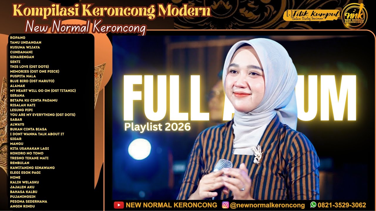 FULL ALBUM KOMPILASI MUSIK KERONCONG MODERN TERBARU 2026 - New Normal Keroncong