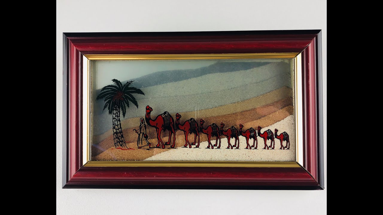 Memories Unperished Camel Framed Picture 7 Desert Sands of UAE