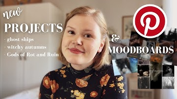 new WITCHY WRITING PROJECT for *spooky* season & creating a mood board with pinterest// writing vlog