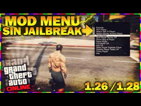 MOD MENU SIN PS3 PIRATA GTA 5 ONLINE 1.26 NO JALIBREAK ...