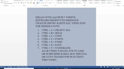 MS Word ke 7 Magic Shortcuts 😍 | Easy Computer Tips for Beginners