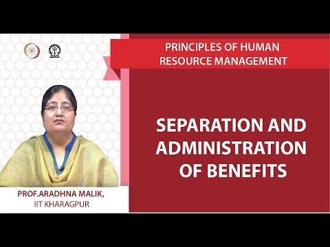 Separation and Administration of Benefits