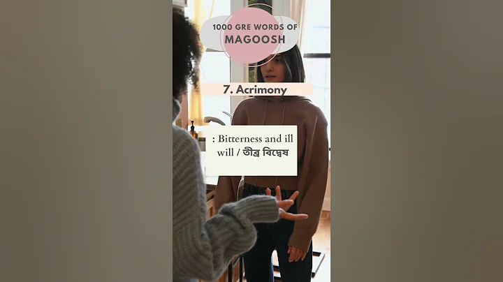 7. GRE Vocabulary |  1000 GRE magoosh word with example #englishspeakingpractice #gre  #vocabulary