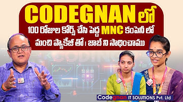 Codegnan | The Best Coding Institute with Student Feedback | Student Get placed in Sonata Company