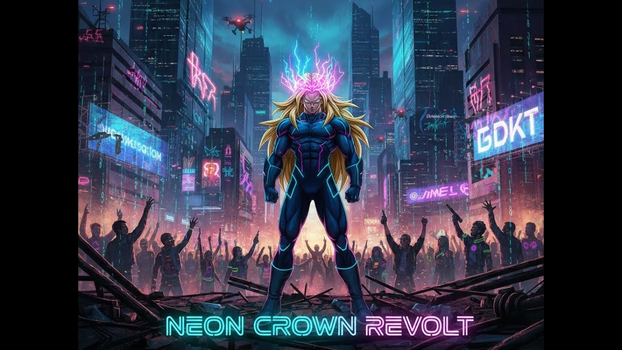 Dmc Mystic - Neon Crown Revolt - Battle Royal Rock vocal UK (Radio edit -Face A)