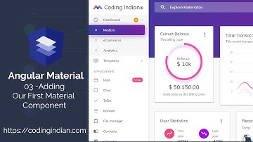 Angular Material | Adding Our First Material Component | 03 | codingindian.com