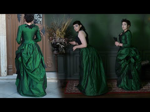 Making A Gothic Victorian Gown // Making Bustle Era Skirts