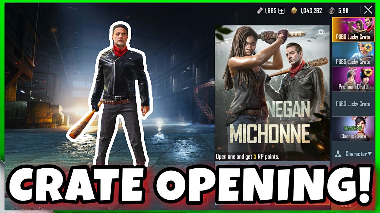 CRATE OPENING IN THE JUNGLE PUBG MOBILE x WALKING DEAD!