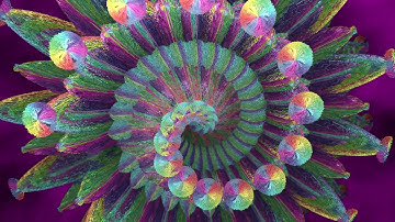 4K Colorful Spiral Flower - Moving Background #AAVFX