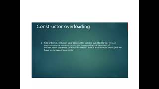 Constructors in Java
