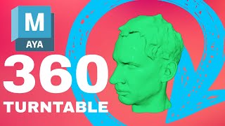 Maya Turntable 360 Rotate Animation Tutorial screenshot 3