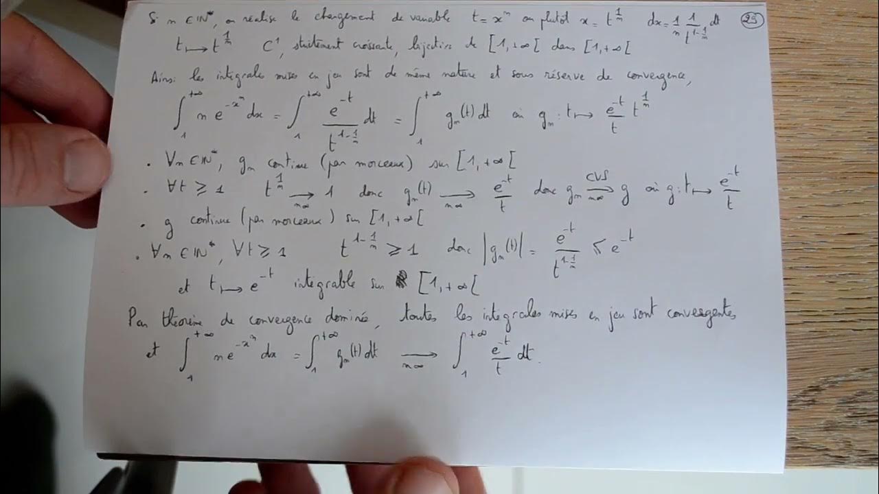 21 exemples d application du th or me de convergence domin e partie 2