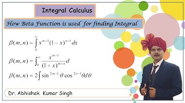 Solving Integrals using Beta  Functions || Beta Function || Dr. Abhishek || RSC