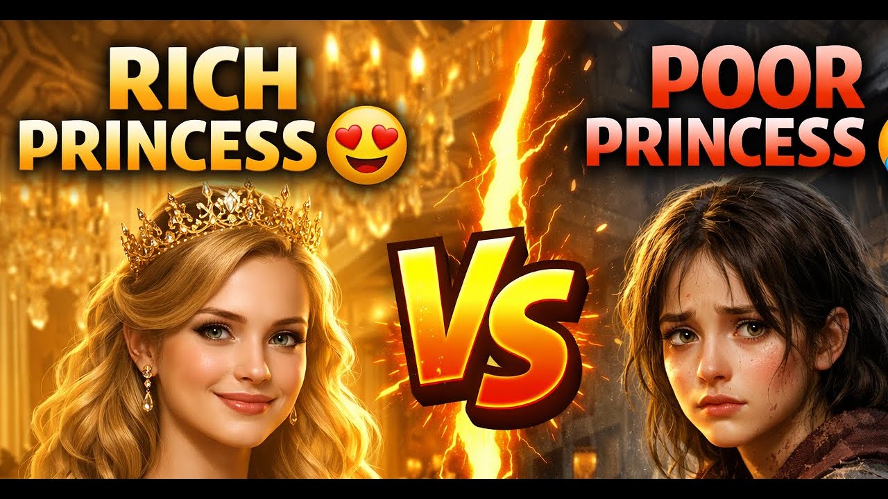 Rich Princess vs Broke Princess | A Powerful Story About True Royalty & Life Lessons