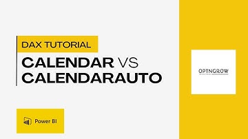 Learning DAX - CALENDAR vs CALENDARAUTO in Power BI | Key Differences Explained | Date Tables in DAX