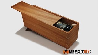 In this video I show you how I built a box out of a single piece of mahogany as a way to dress up a bottle of wine as a Christmas gift. 