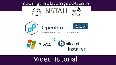 Install OpenProject 6.0.4  ( Redmine fork )  on Windows 7 via Bitnami installer byAO
