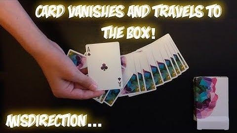 Thought Of Card To Box: Misdirection Card Trick Performance And Tutorial!
