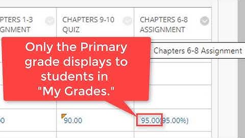 Grading Assignments in Blackboard   Overview