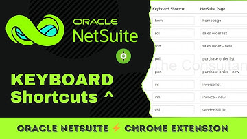 Keyboard Shortcuts | Oracle NetSuite - Chrome Extension