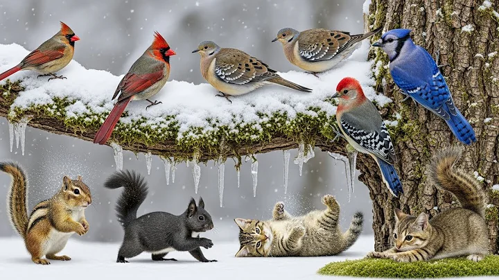 🔴 24/7 LIVE: Cat TV for Cats to Watch 😺 Cute Birds Squirrels All Day 4K Cat Games