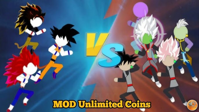 Stick Super Fight! MAX LEVEL GOKU EVOLUTION (Download Mod APK Unlimited  Coins) 