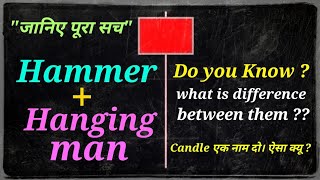 जानिए Hammer और Hangingman के बीच का तफावत| intraday के लिए इस से बढ़िया कुछ भी नही|