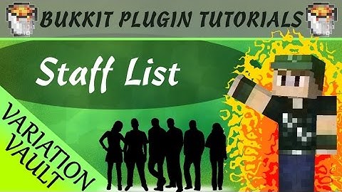 Staff List | Display staff names | Minecraft Bukkit Plugin