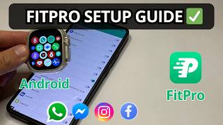 إعداد تطبيق FitPro: كيفية تلقي الإشعارات على ساعتك الذكية (دليل أندرويد) screenshot 1