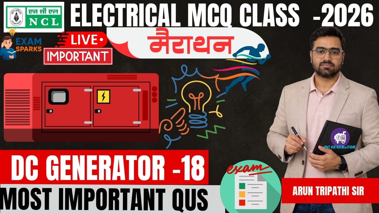 NCL Electrical Live | Transformer | Most Important Questions | Lec-18 #arunsirelectrical #ncl2026